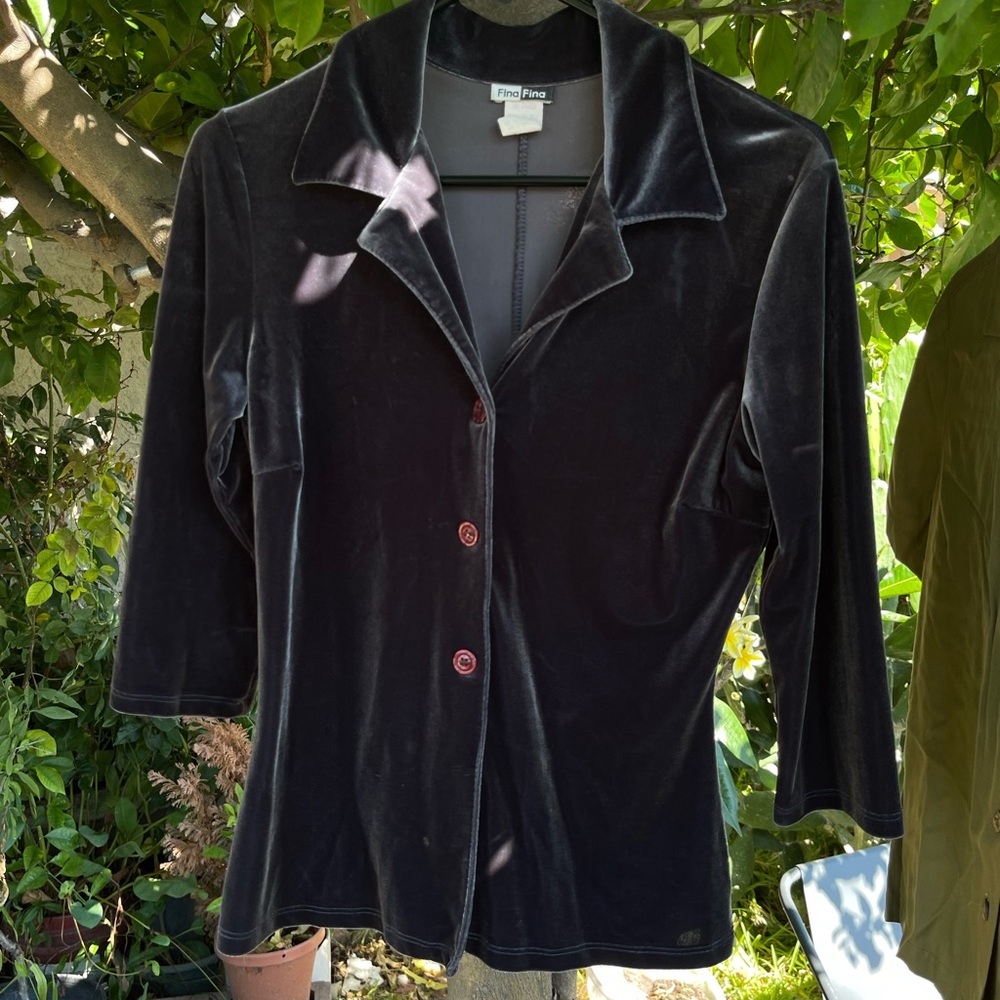 Vintage velvet blouse